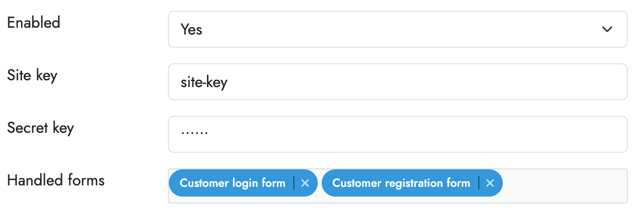 Security configuration